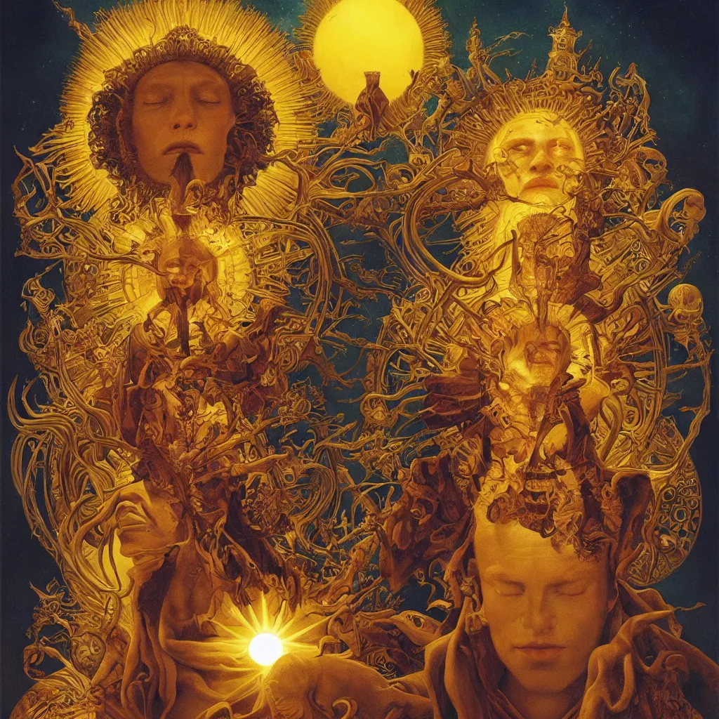 Image similar to The Sun King, by James C. Christensen and Wojciech Siudmak