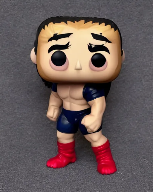 Image similar to Wrestler Funko Pop. Photographic, photography