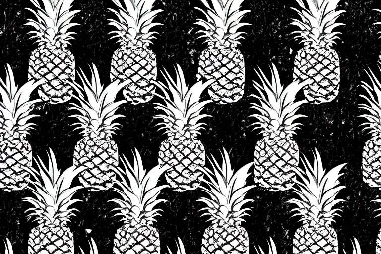 Image similar to pineapple, stereogram, digital artwork