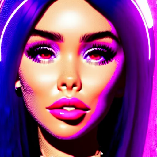 Image similar to madison beer a an intergalactic popstar dancing on a planet, render, blender render, unity render, 4 k wallpaper, art station trending, artstation 4 k coherent, coherent, 4 k, detailed, hyperdetailed, artifact - free, completely coherent, sharp, madison beer