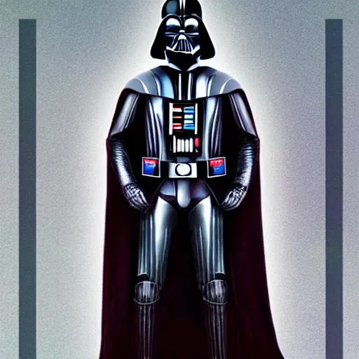 Prompt: darth vader with abs
