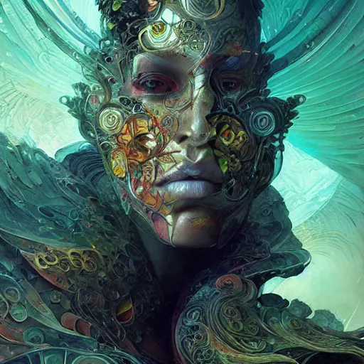 Image similar to art by android jones, james christensen, artgerm, greg rutkowski