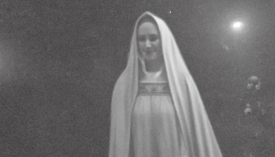Image similar to 2 0 0 7 nokia phone footage of marian apparition