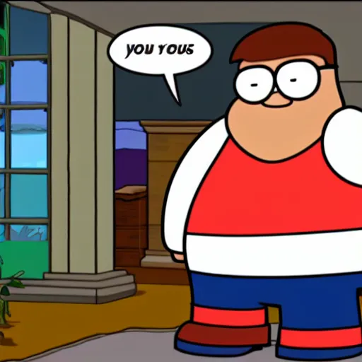 Prompt: Peter griffin is a all knowing god, mega-realistic graphics