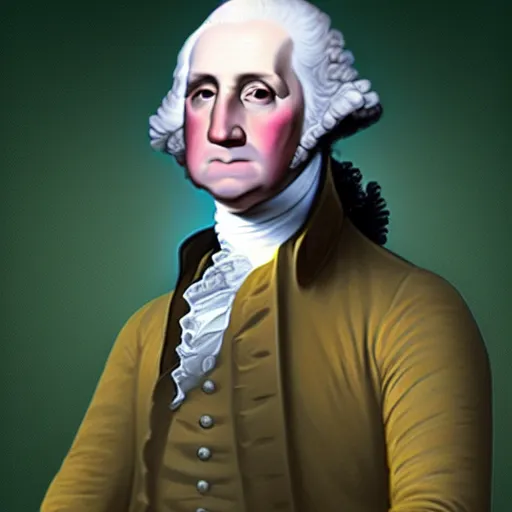 Image similar to george washington in 2 0 2 2, colored hd, modern times, 1 st president, rtx on, uhd 4 k