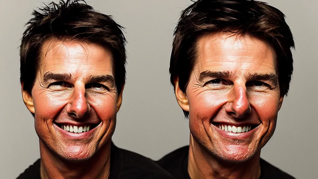 Prompt: A studio portrait of Tom Cruise