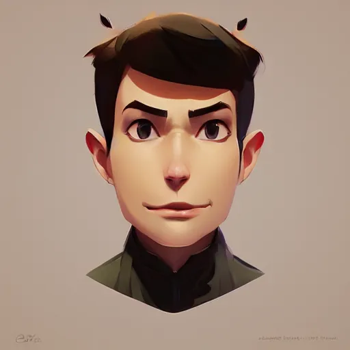 Image similar to face icon stylized minimalist pax, loftis, cory behance hd by jesper ejsing, by rhads, makoto shinkai and lois van baarle, ilya kuvshinov, rossdraws global illumination