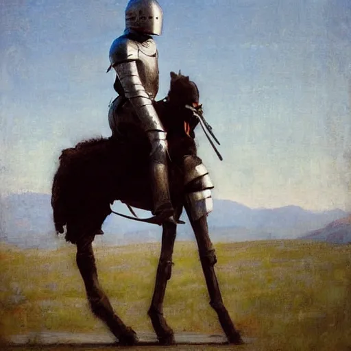 Prompt: medieval knight riding a bicycle, 1 3 th century art, minimalist art, by jeremy lipking, digital art, sunlit