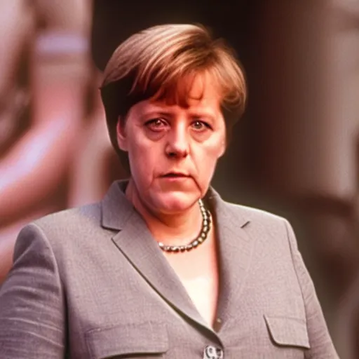 Prompt: Angela Merkel as Ellen Ripley in the movie Aliens by Ridley Scott