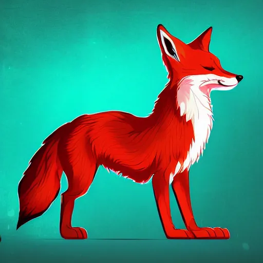 Prompt: digital fox, retrowave palette, highly detailed, anatomically correct vulpine, synth feel, fluffy face, ear floof, slender body, flowing fur, super realism, accurate animal imagery, 4 k digital art