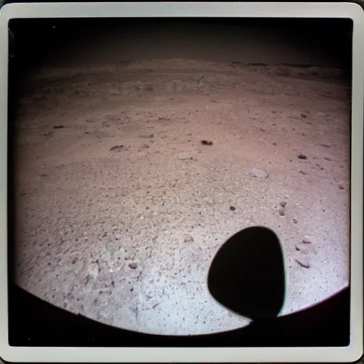 Image similar to selfie taken on mars before alien attack, polaroid, dust and scratches, sharp