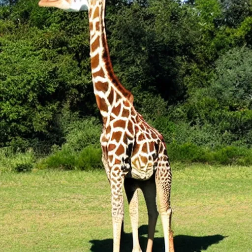 Image similar to a yogi giraffe