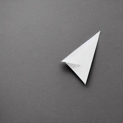 Image similar to a paper airplane that should theoretically beat all the records, photography, ambient light