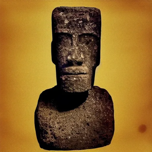 Gigachad as an Easter Island head Stable Diffusion - PromptHero