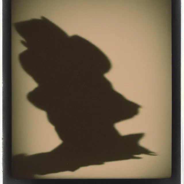 Image similar to shadow demon, polaroid