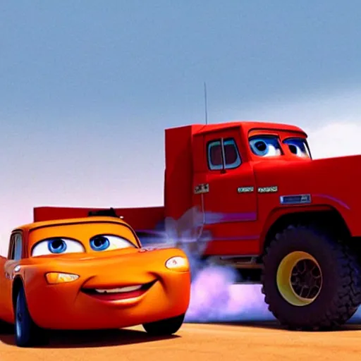 Image similar to HIMARS in Cars Pixar movie