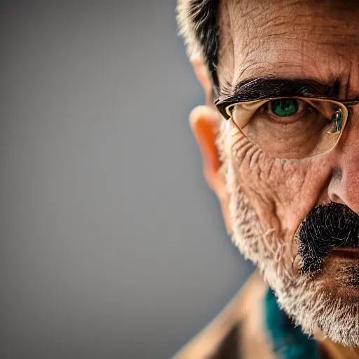 Image similar to photograph portrait of Luigi, intricate detail, sigma 85mm f/1.4, 4k, depth of field, high resolution, 4k, 8k, hd, full color