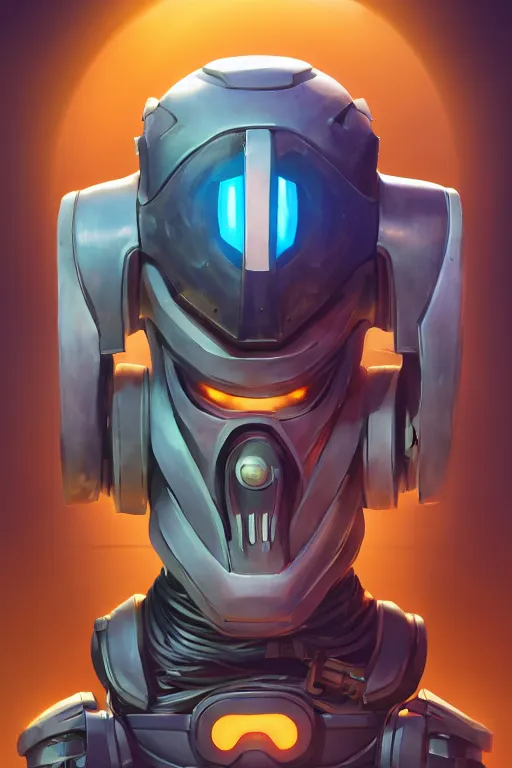 Image similar to epic mask helmet robot ninja portrait stylized as fornite style game design fanart by concept artist gervasio canda, behance hd by jesper ejsing, by rhads, makoto shinkai and lois van baarle, ilya kuvshinov, rossdraws global illumination radiating a glowing aura global illumination ray tracing hdr render in unreal engine 5