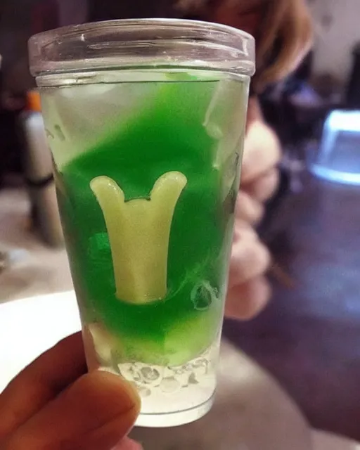 Image similar to is this a tooth inside my Sprite? wtf McDonalds, instagram post, viral photo, viral post