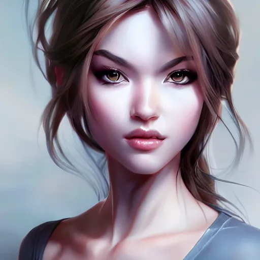 Image similar to character art portrait, deviantart artstation, by artgerm