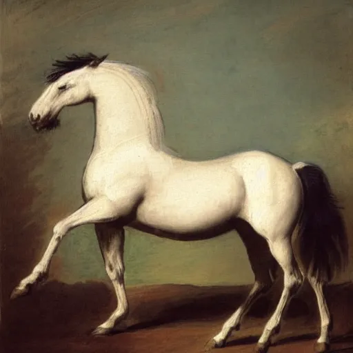 Prompt: horse, gilbert stuart style