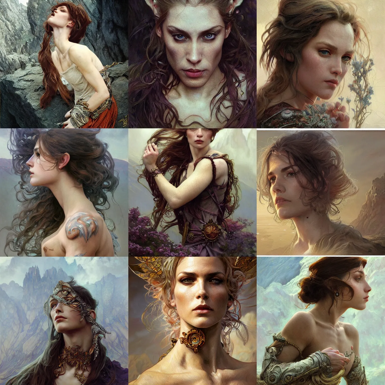 Prompt: Portrait of The Rock, unreal, fantasy, intricate, elegant, dramatic, highly detailed, photorealistic, digital painting, painterly, artstation, concept art, smooth, sharp focus, art by John Collier and Krenz Cushart and Artem Demura and Alphonse Mucha and Albert Aublet