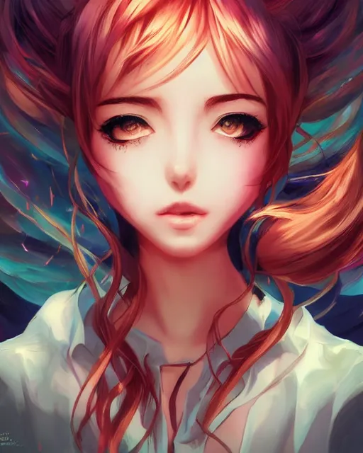 Prompt: artgerm anime illustration of a woman entranced, portrait, bewitched, mesmerized, hypnotized, highly detailed, dramatic lighting, cinematic composition, concept art, sharp focus, colorful, photorealistic
