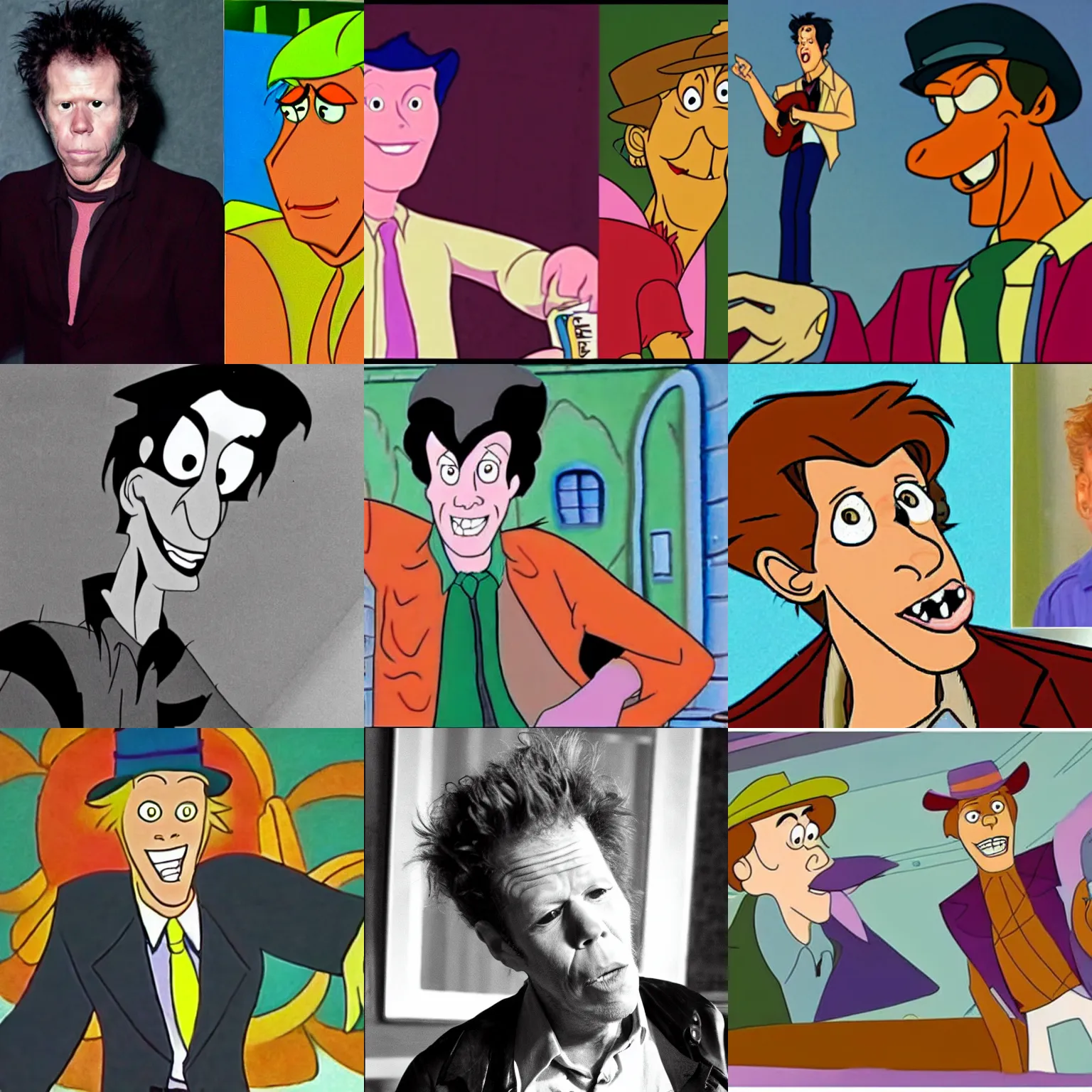 Prompt: tom waits in the scooby doo cartoon