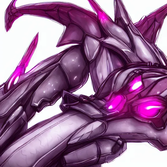 Image similar to very close up foot pov shot, hyperdetailed elegant beautiful stunning, anthropomorphic mecha female dragon, showing detailed dragon paws to camera, sharp claws, soft pads, sharp silver armor, fuchsia skin, anthro dragon art, warframe destiny fanart, furry paws furry, furaffinity, deviantart, octane, ekasportal