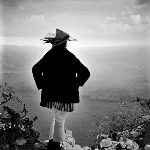 Prompt: a portrait of a character in a scenic environment by Henri Cartier-Bresson