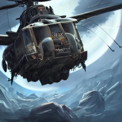 Image similar to helicopter transformer, cinematic, film, unreal engine, digital, artstation, detailed intricate illustration, heavenly atmosphere, digital art, overdetailed art, concept art, complementing colors, trending on artstation, cgstudio, the most beautiful image ever created, dramatic, subtle, details, award winning artwork, beautiful scenery