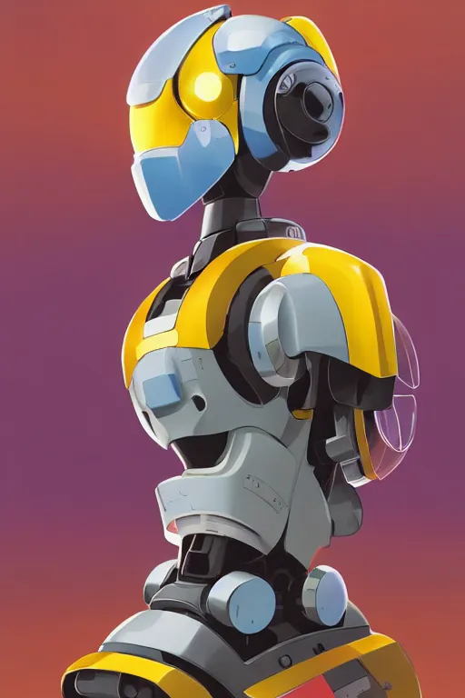 Image similar to metabots medabots medarotto medarot robot minimalist comics helmet mask neon cybereye, behance hd by jesper ejsing, by rhads, makoto shinkai and lois van baarle, ilya kuvshinov, rossdraws global illumination ray tracing hdr radiating a glowing aura