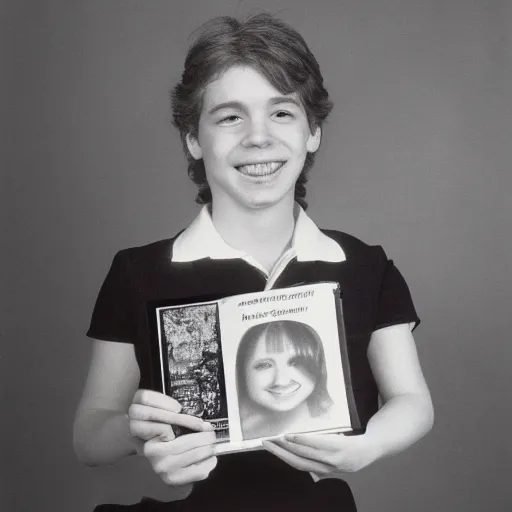 Image similar to 1 9 8 0 s yearbook photo of an axolotl, studio photography