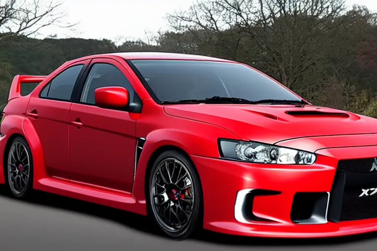 Image similar to photo of Mitsubishi Lancer Evolution XI 11 2022 2 door sedan concept car