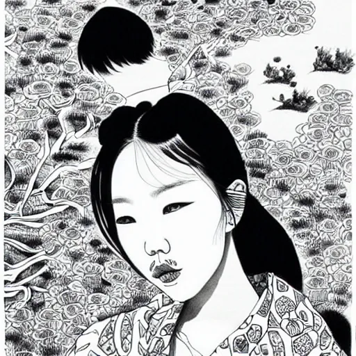 Image similar to xu wei ink art