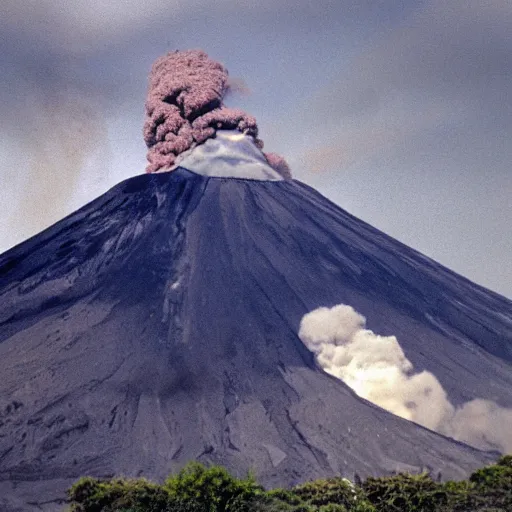 Image similar to Volcano with teeth