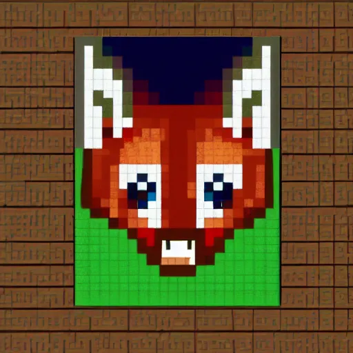 Image similar to woodland fox, resistance, antropomorphic, guerilla soldier, green flag, pixel art