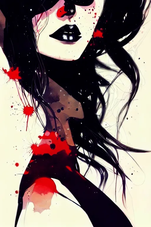 Image similar to a ultradetailed beautiful painting of a stylish goth girl, by conrad roset and greg rutkowski, trending on artstation