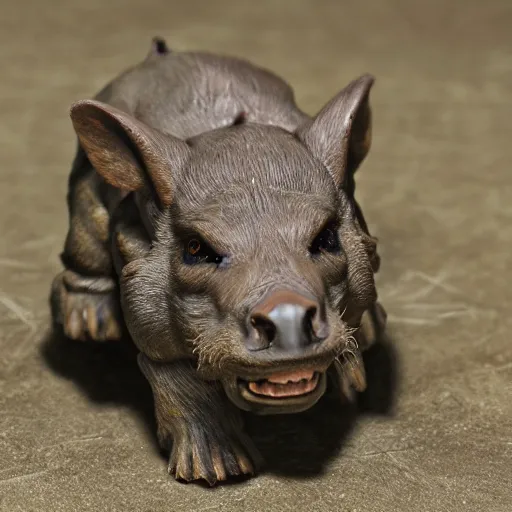 Image similar to warpig, hyperrealistic, 50mm