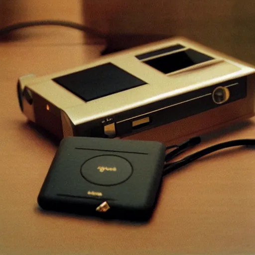 Image similar to apple portable audio player from 1986, cgsociety