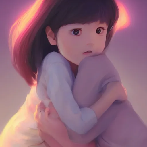 Image similar to beautiful huggy-wuggy from poppy-playtime the video game, digital painting by Hiyao Miyazaki, Studio Ghibli, Yanjun Cheng, portrait, cinematic lighting, highly detailed, concept art, Atmosphere, illustration, smooth, sharp focus, editor's pickup, trending on artstation, trending on deviantart