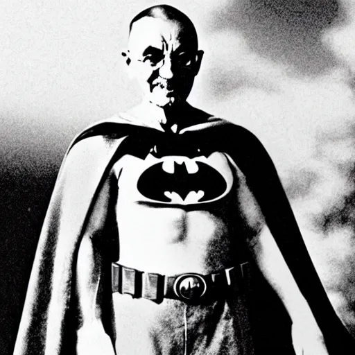 Image similar to ghandi dressed as batman