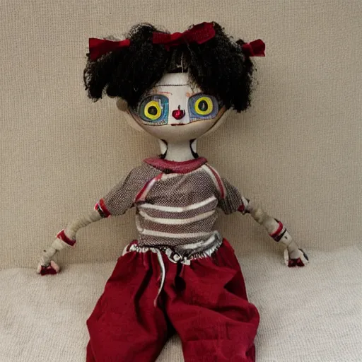 Prompt: cursed doll