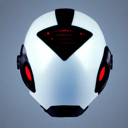 Image similar to neofuture cyberpunk helmet, polaroid