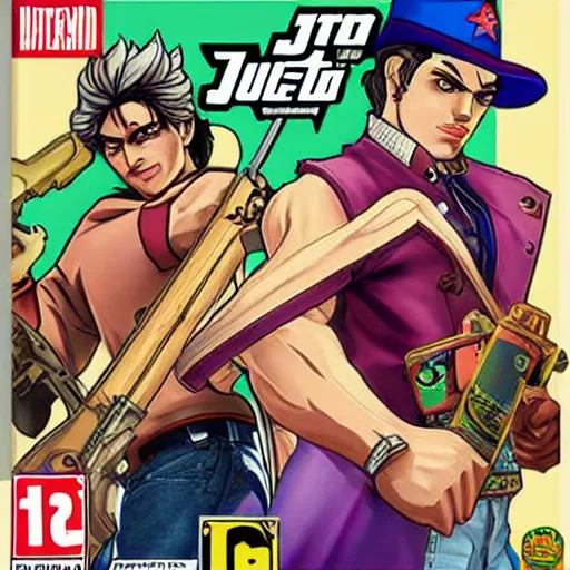 Image similar to jojo joestar in gta5 box art