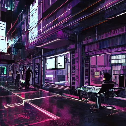 Prompt: FADU UBA in a cyberpunk style