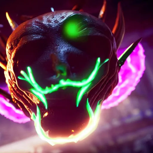 Image similar to demonic possessed taco, expression, unreal engine, by artgerm, wlop and ross thran, dramatic cinematic lighting rendered by octane, 8 k, detailed