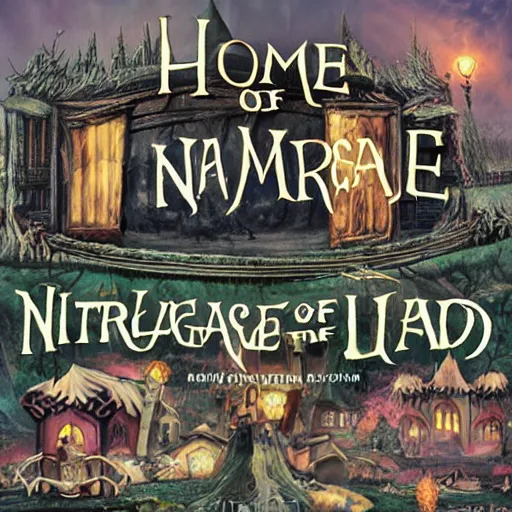 Prompt: home of the nightmare land