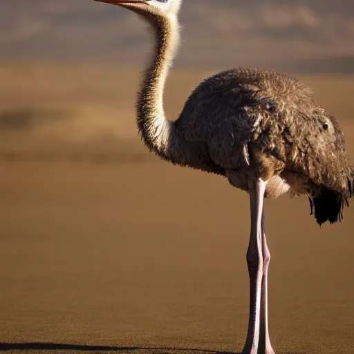 Image similar to HD photo of an ostrich with arms.