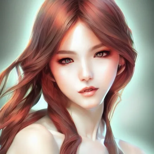 Image similar to a beautiful girl， by Artgerm Lau，hyperdetailed, trending on artstation, trending on deviantart